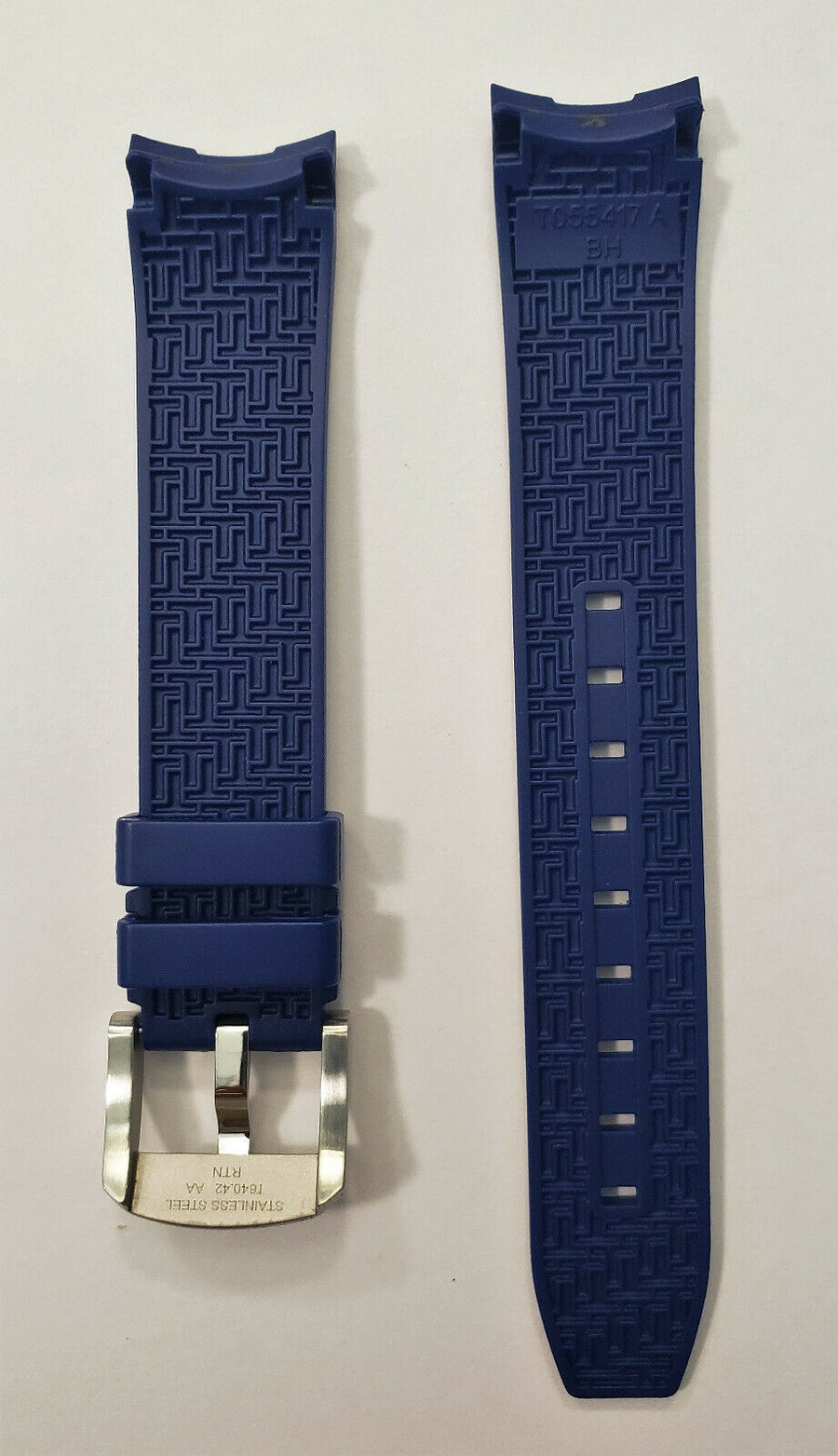 Tissot PRC200 T055410A Blue Rubber Strap Band - WATCHBAND EXPERT