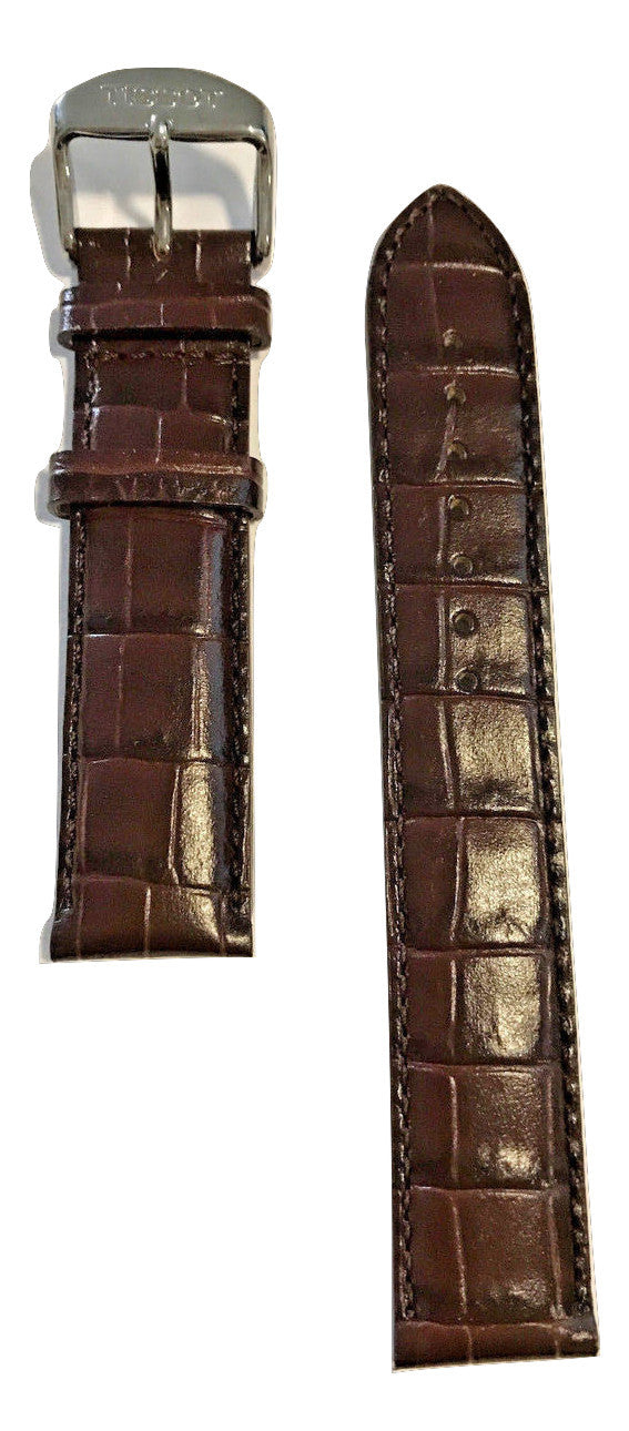 Tissot PR 100 Brown Leather 19mm Strap Band for back-case T049417 - WATCHBAND EXPERT