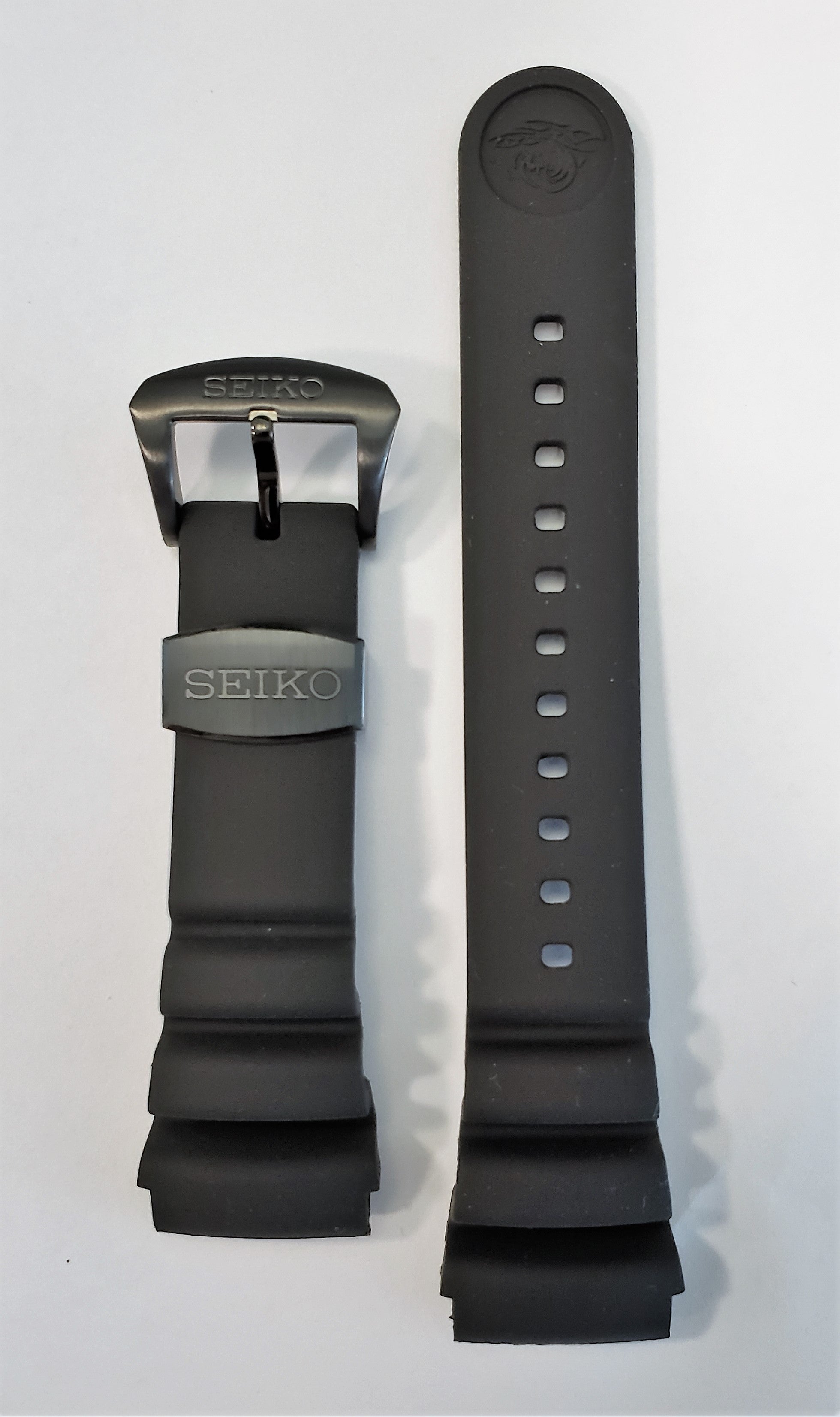 Seiko 24mm deals rubber strap