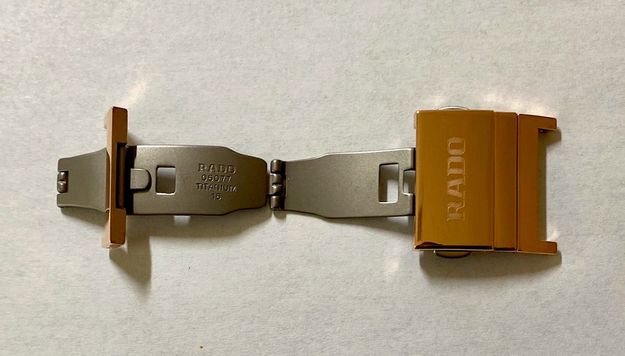 RADO Integral Rose Gold Clasp Buckle # 05077 - WATCHBAND EXPERT