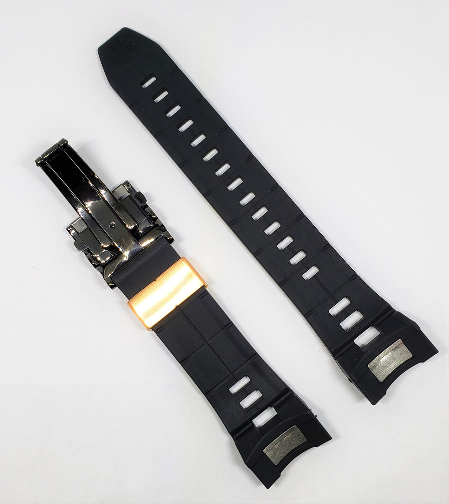 Seiko Astron SAST001 Black Rubber Watch Band - WATCHBAND EXPERT