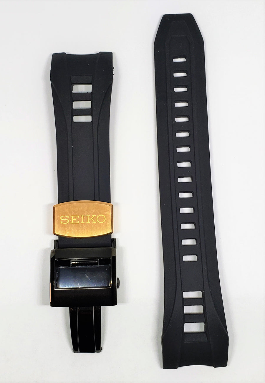 Seiko Astron SAST001 Black Rubber Watch Band - WATCHBAND EXPERT