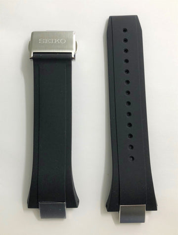 Seiko Astron SSE169 / SSE169J1 Black Rubber Watch Band - WATCHBAND EXPERT