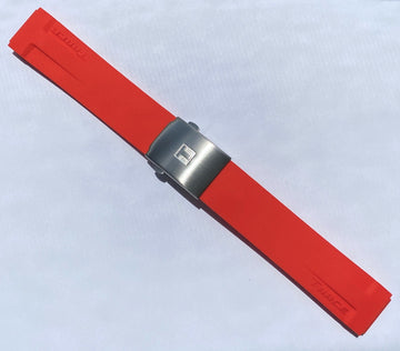 Tissot T-Race T048417A Red Rubber Watch Band Strap - WATCHBAND EXPERT