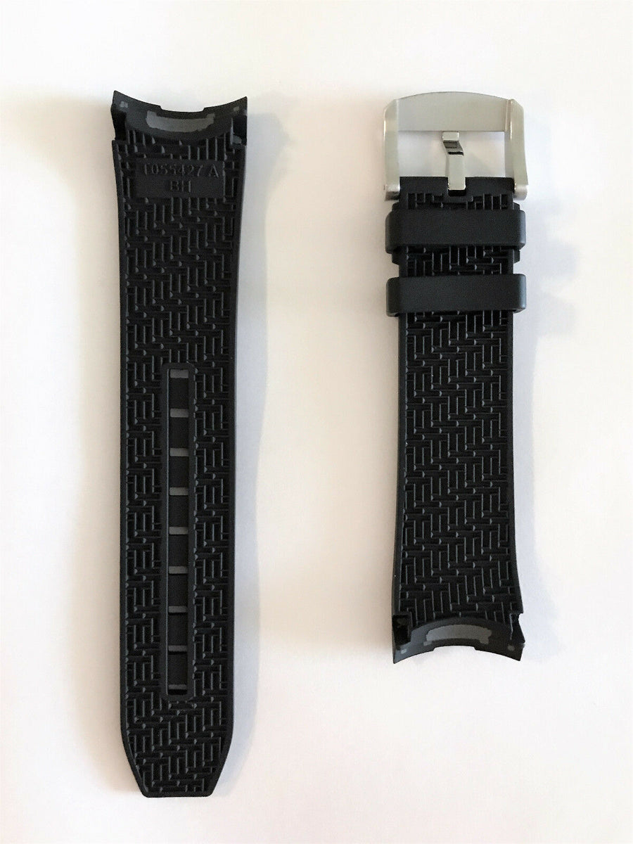 Watch Band Tissot Prc 200 Armband Metall Tissot PRC200 T055427A 23mm Black Rubber Strap Watch Band