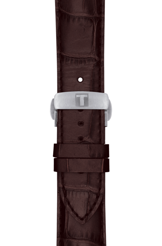 Tissot Powermatic 22mm T086408A T086407A Brown Leather Band W.B.E