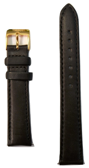 Tissot Women's Bella Ora T103310A Brown Leather Strap Watch Band - WATCHBAND EXPERT