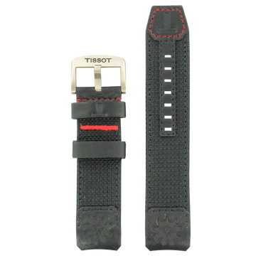 Tissot T-Touch Expert SOLAR T110420A Textile Leather Watch Band - WATCHBAND EXPERT