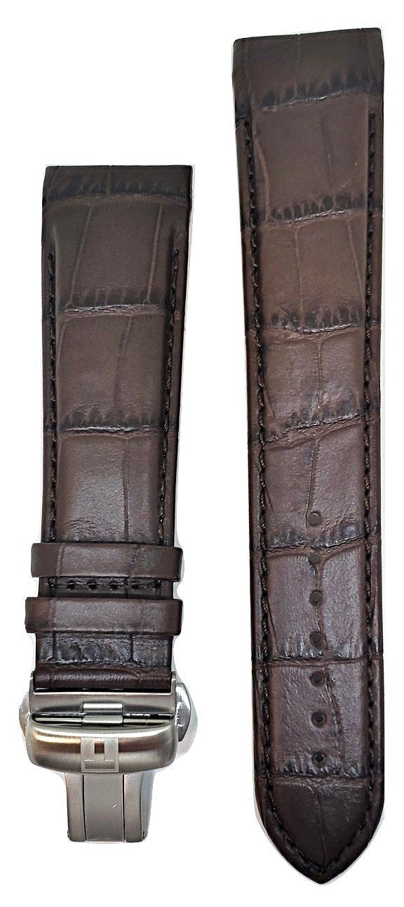 Tissot Couturier 23mm XL 80 130 Brown Leather Band Strap with Clasp