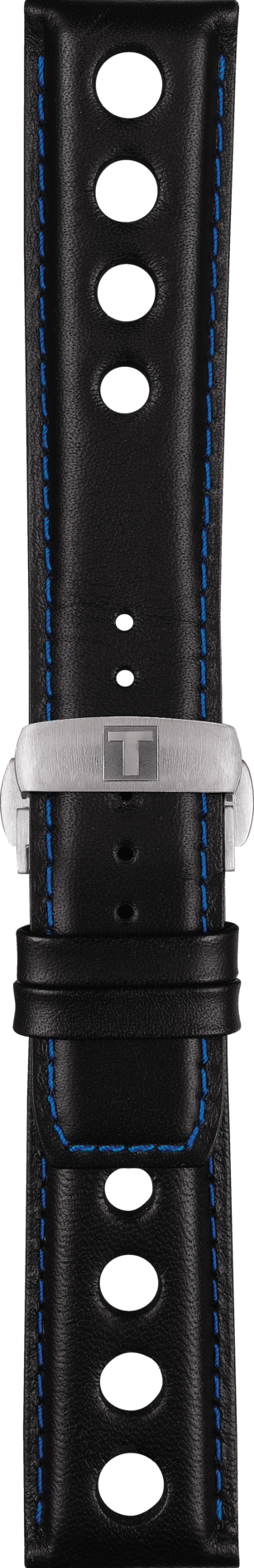 Tissot V8 T106417A Black Blue Leather Watch Band W.B.E