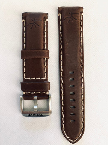 Tissot T116410A / T116617A 22mm Brown Leather Band Strap - WATCHBAND EXPERT