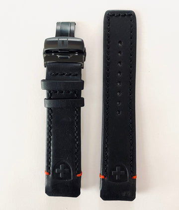 Tissot Solar T-Touch Expert T110420A Black Leather Watch Band - WATCHBAND EXPERT