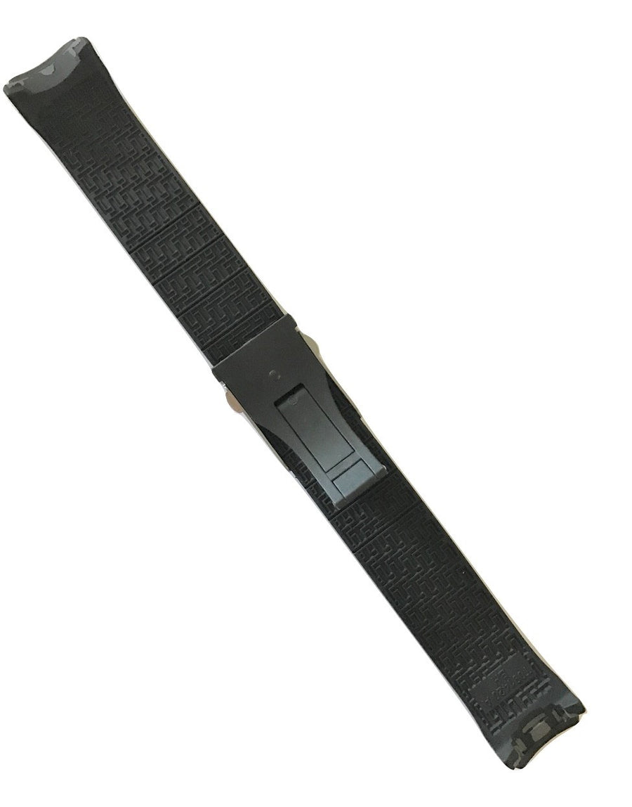 Tissot T-Touch Expert SOLAR T091420A Black Rubber Band Strap w/ Buckle - WATCHBAND EXPERT