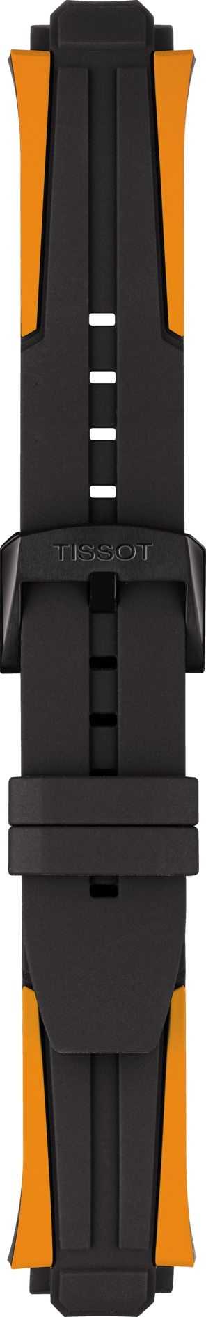 Tissot T-Race Cycling T111417A Black / Orange Rubber Band Strap - WATCHBAND EXPERT