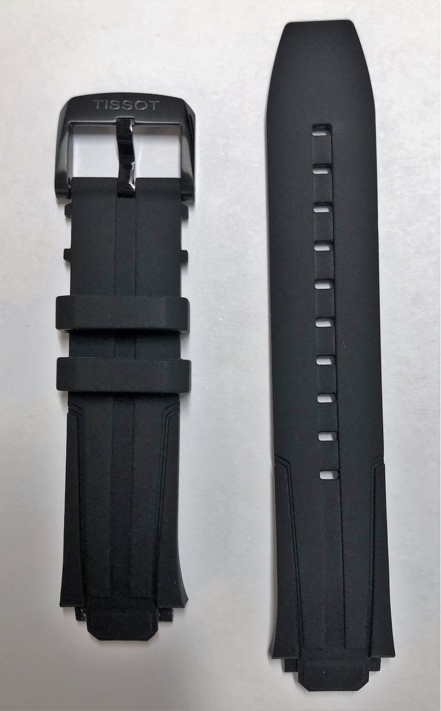 Tissot T-Race Cycling T111417A Black Rubber Strap Band - WATCHBAND EXPERT