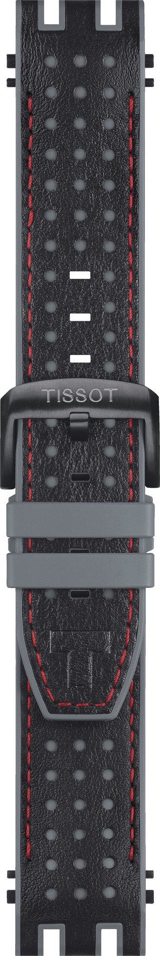 Tissot T-Race T115417 Black / Grey Rubber Watch Band Strap - WATCHBAND EXPERT