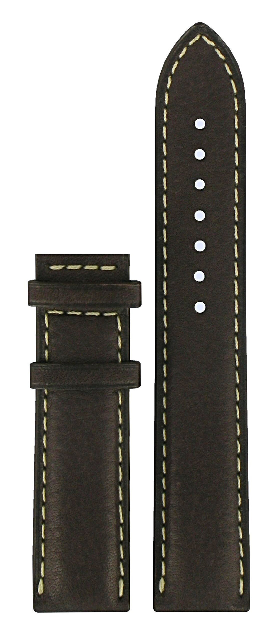 Tissot PRC 200 T014410A / T014421A Brown Leather Watch Band - WATCHBAND EXPERT