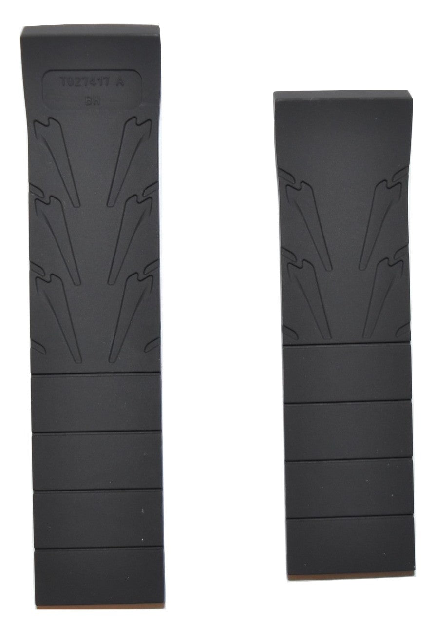 Tissot T-Race Men's Black Rubber 21mm Strap Band for back-case T027417A - WATCHBAND EXPERT