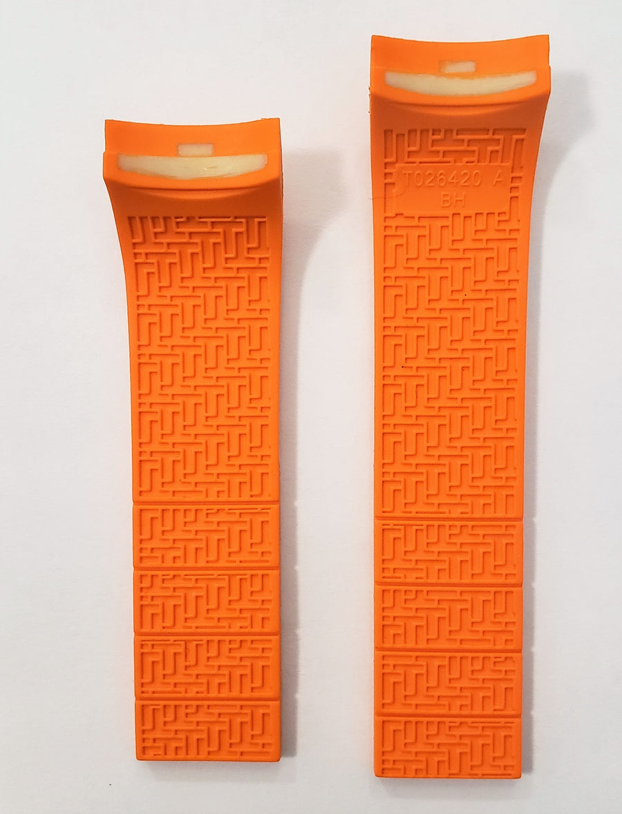 Tissot Sea-Touch Model: T026420A Orange Rubber Watch Band - WATCHBAND EXPERT