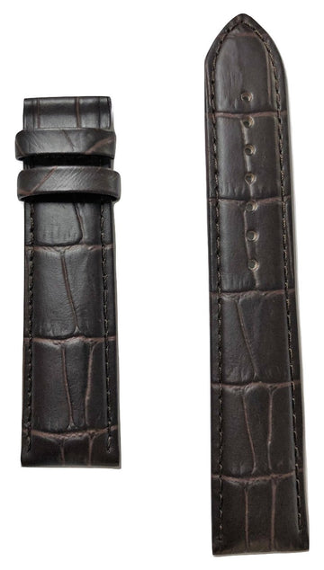Tissot Tradition T063637A 20mm Brown Leather Watch Band Strap - WATCHBAND EXPERT