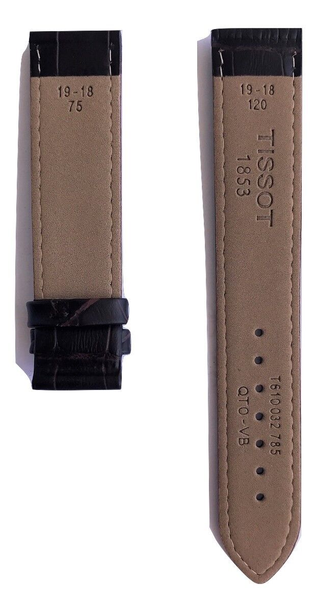Tissot PRC200 19mm T055417A / T055410A Brown Leather Band Strap - WATCHBAND EXPERT