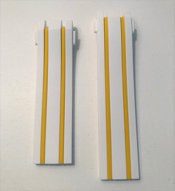 Tissot T092417A T-Race White / Yellow Rubber Watch Band - WATCHBAND EXPERT