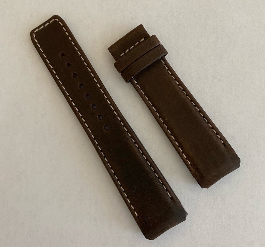 Tissot T110420A T-Touch Expert SOLAR  Brown leather watch band - WATCHBAND EXPERT