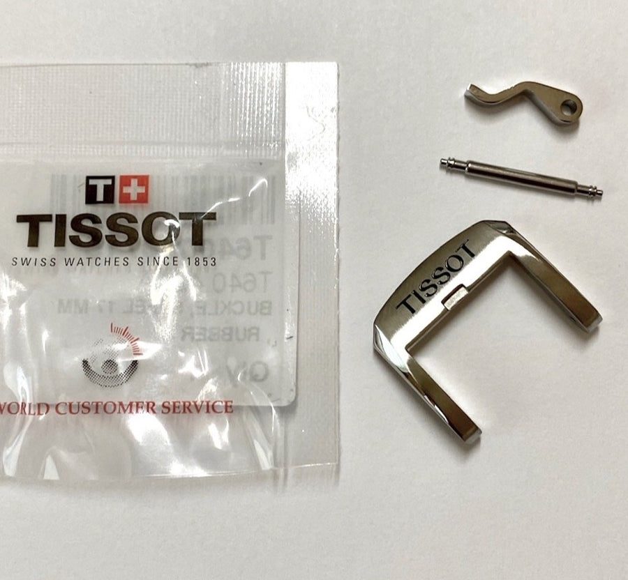 Tissot PRC200 17mm Steel Watch Buckle For Rubber Strap - WATCHBAND EXPERT