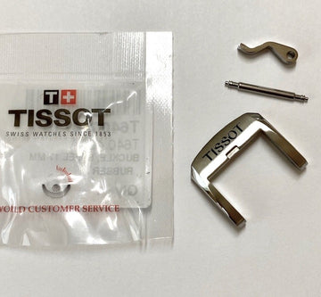 Tissot Seastar 17mm Steel Watch Buckle For Rubber Strap - WATCHBAND EXPERT