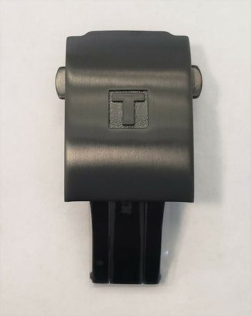 Tissot T-RACE T048417A / T048427A Black Clasp Buckle For Rubber Strap - WATCHBAND EXPERT