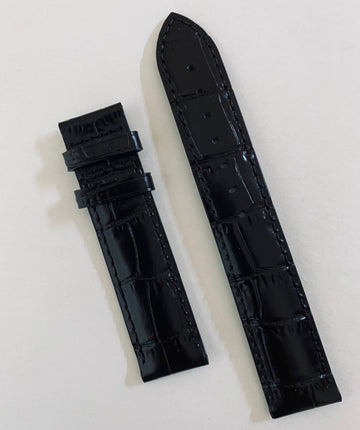 Tissot Le Locle 19mm T006408A T006424A Black Leather Watch Band - WATCHBAND EXPERT