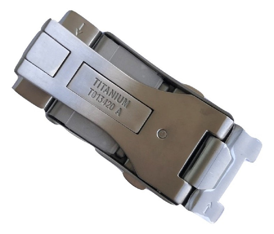 Tissot Titanium Clasp Buckle for T-Touch Expert Watch w/ Titanium Bracelet - WATCHBAND EXPERT