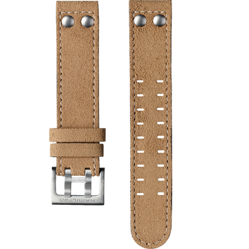 Hamilton 20mm Brown Leather Strap Watch Band - WATCHBAND EXPERT
