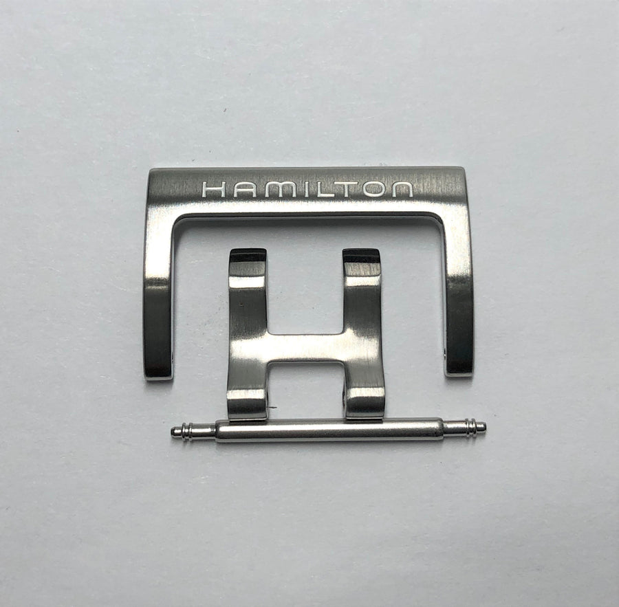 Hamilton Khaki H 22mm Stainless Steel Clasp Buckle - WATCHBAND EXPERT