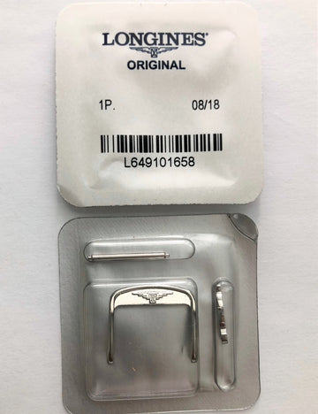 Longines 18mm Silver Clasp Buckle For Leather Watch Bands - WATCHBAND EXPERT