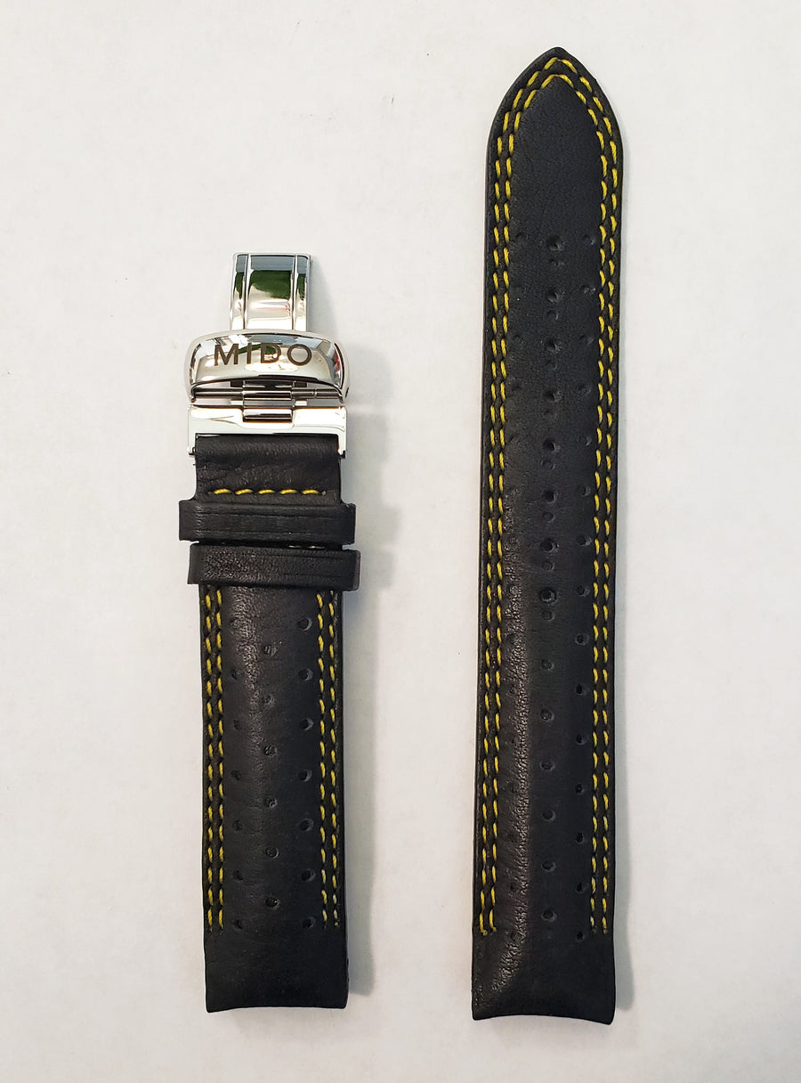 MIDO Ocean Star Model 4730 Black Leather Watch Band