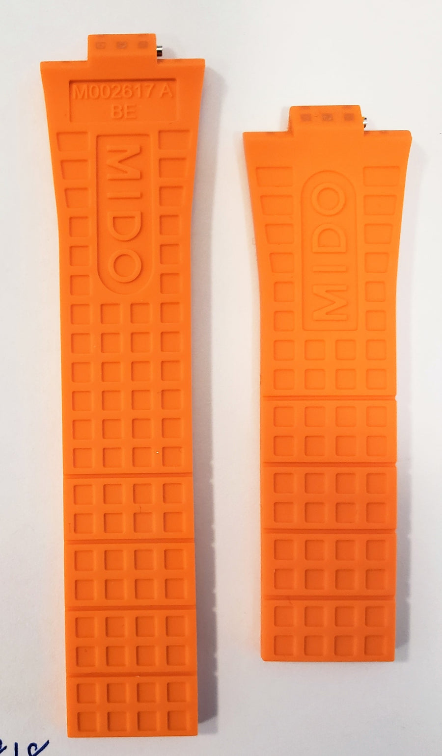 MIDO Ocean Star M002617A Orange Rubber Watch Band - WATCHBAND EXPERT