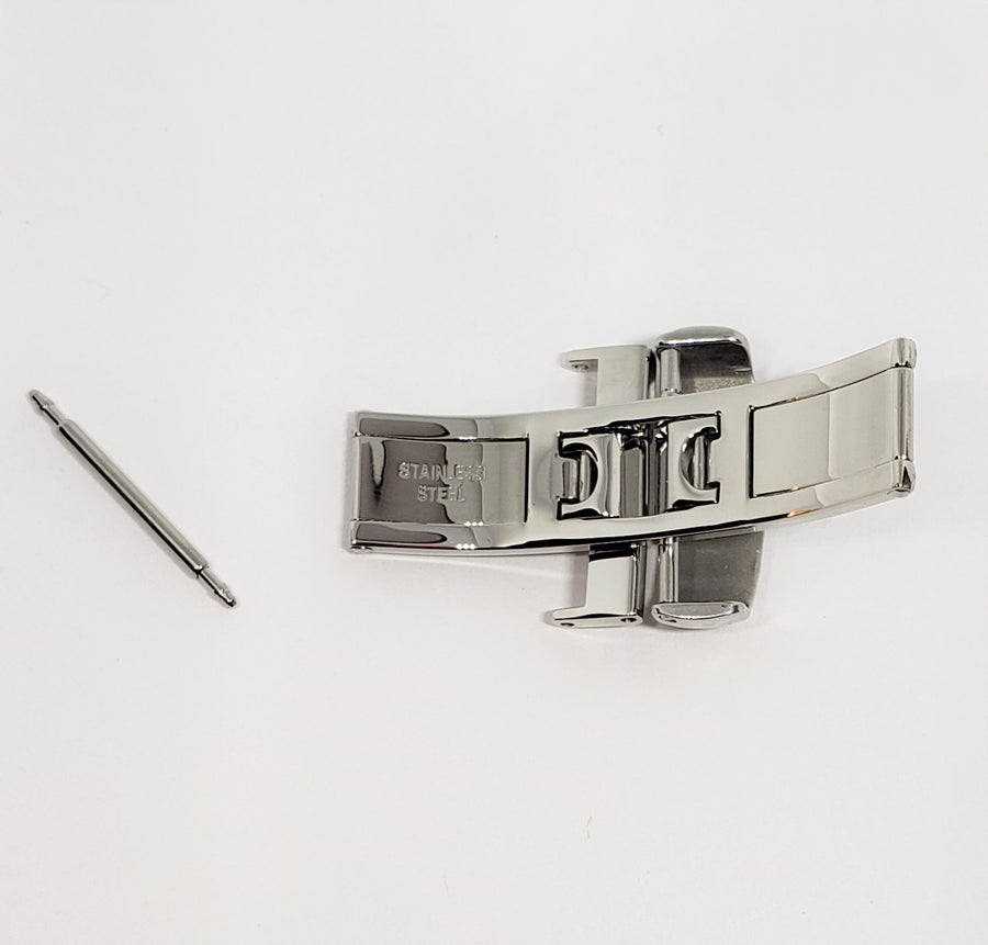 MIDO 18mm Clasp Buckle for Leather strap 18mm at buckle end - WATCHBAND EXPERT