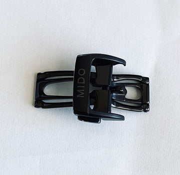 MIDO Multifort 18mm M025407A Black Clasp Buckle - WATCHBAND EXPERT
