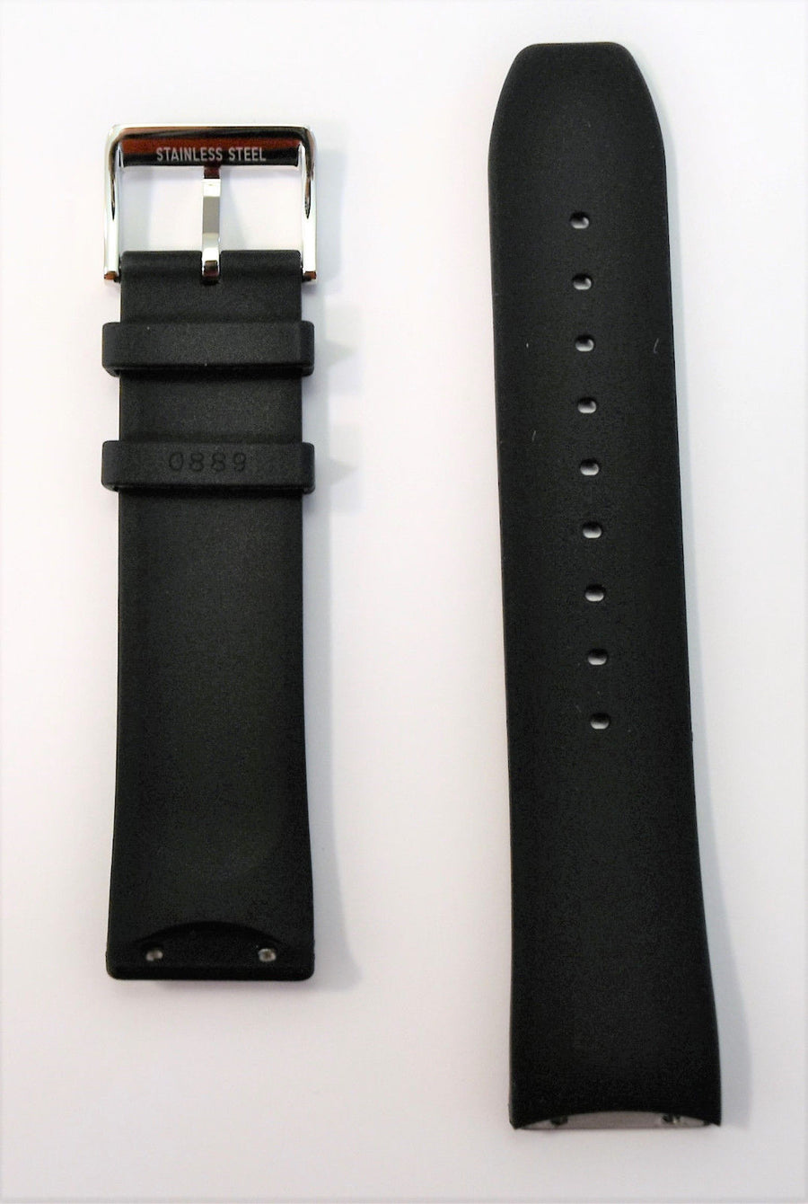 Movado EDGE MO.02.1.14.6187 Black Rubber Watch Band - WATCHBAND EXPERT