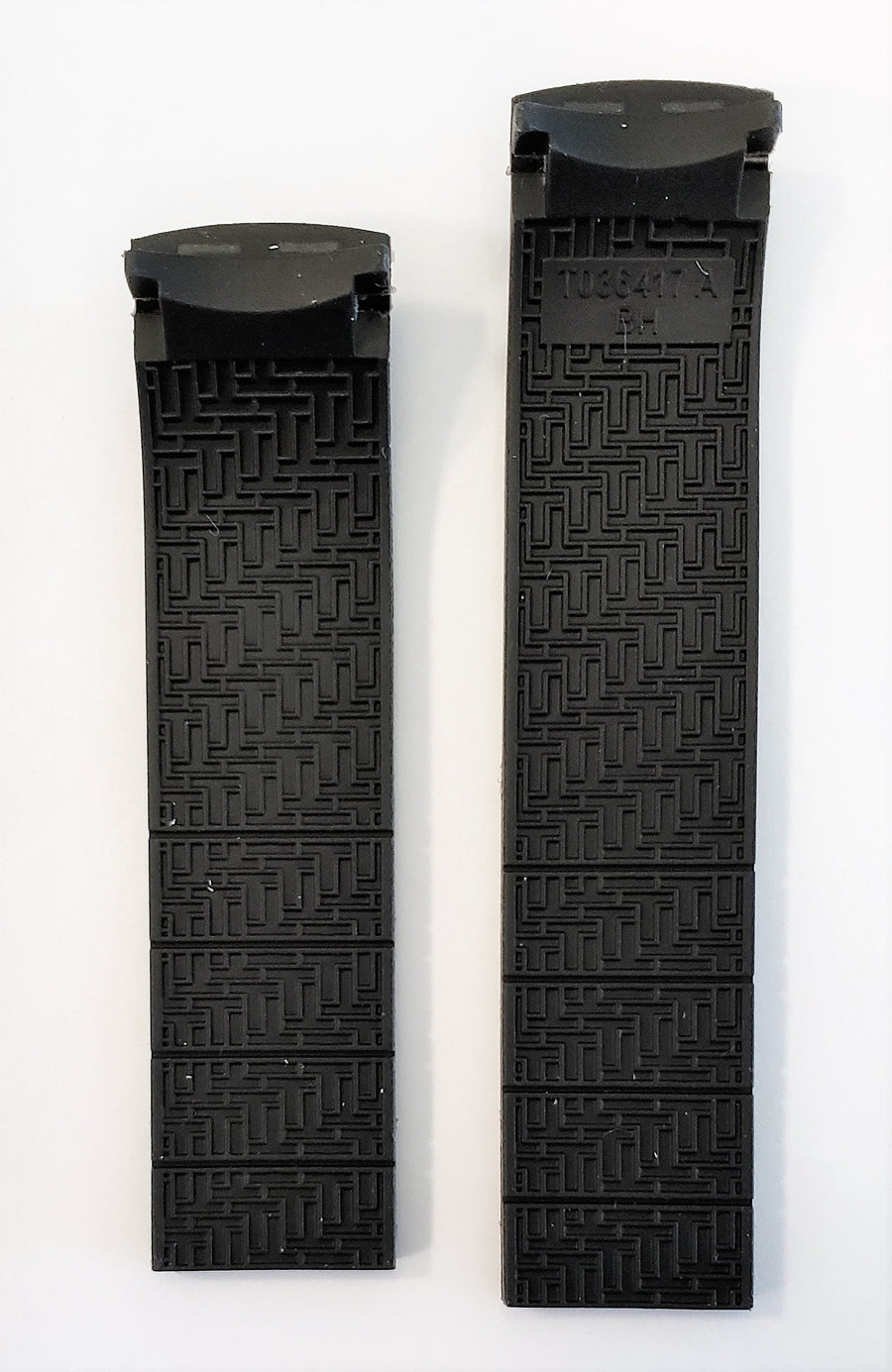 Tissot PRS-330 T036417A Black Rubber Watch Band with Red T - WATCHBAND EXPERT
